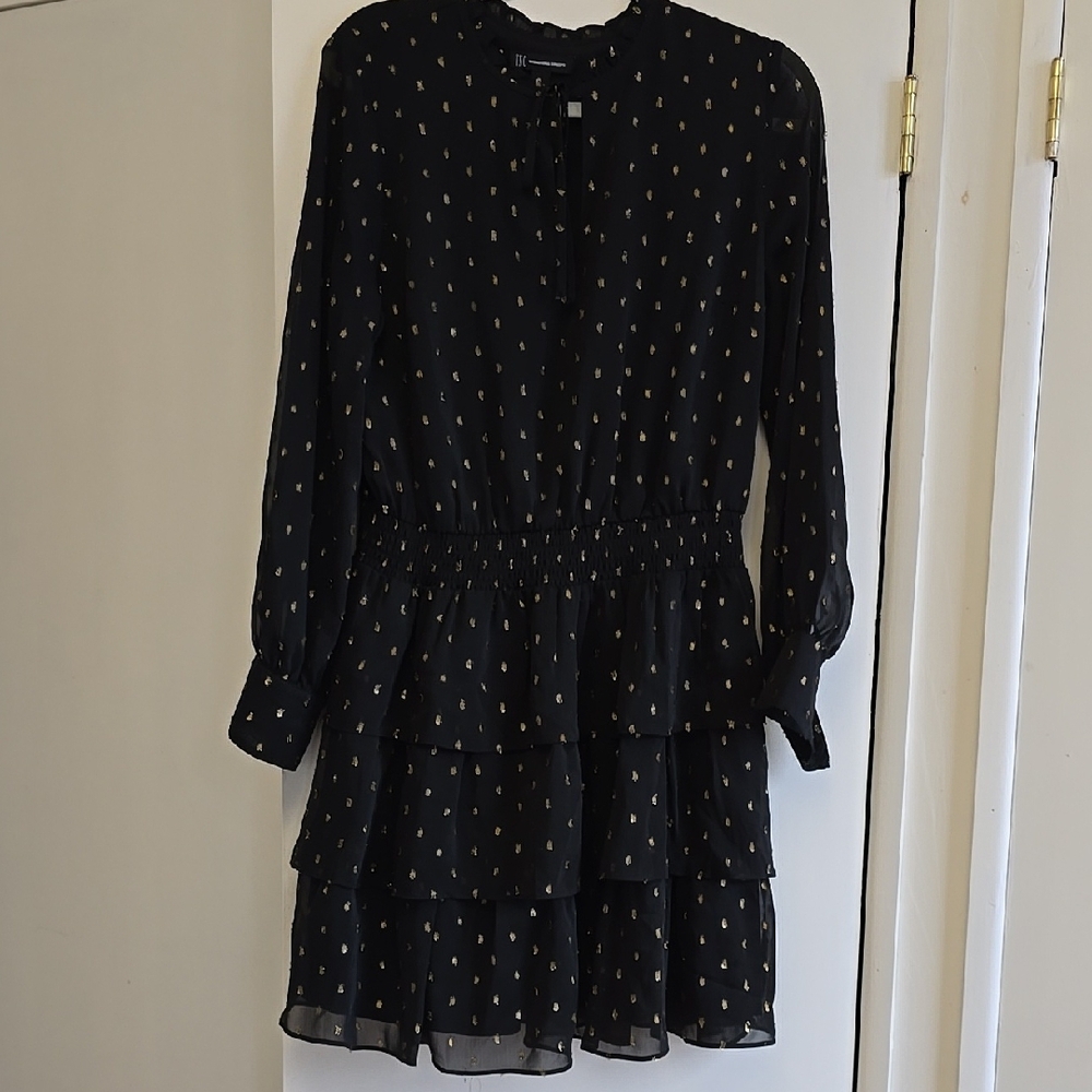 Elegant Black and Gold Women's Dress